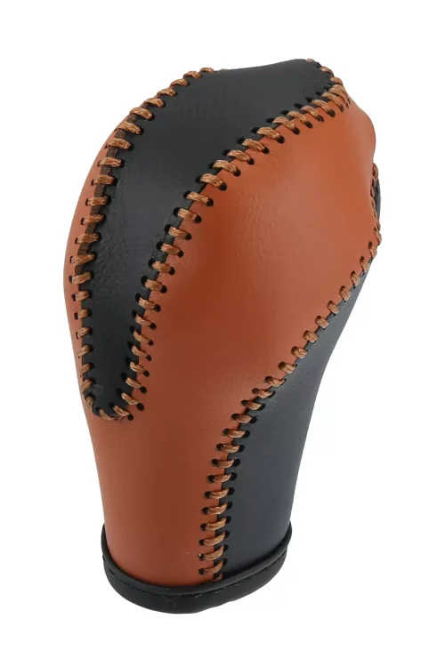 Unique Bargains Car Faux Leather Gear Shift Knob Cover Fit for Infiniti QX50 QX70 2014-2016