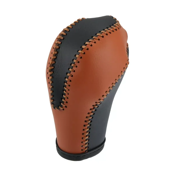 Unique Bargains Car Faux Leather Gear Shift Knob Cover Fit for Infiniti QX50 QX70 2014-2016