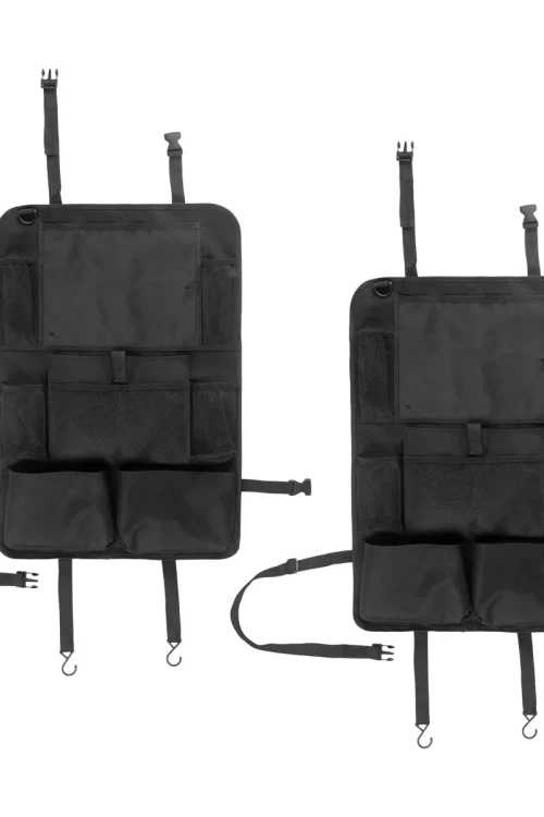 Stalwart Backseat Car Organizer 2-Pack, Black