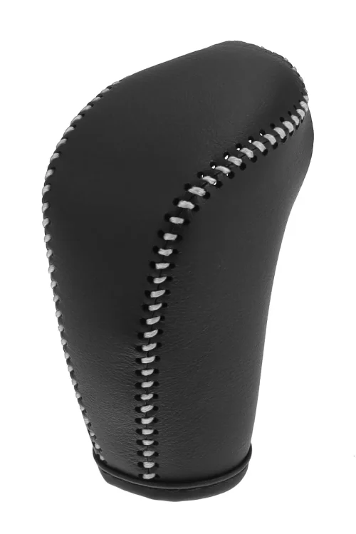 Unique Bargains Car Faux Leather Black Gear Shift Knob Cover for Subaru Forester 2014-2017