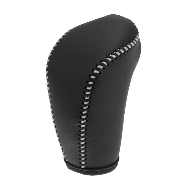 Unique Bargains Car Faux Leather Black Gear Shift Knob Cover for Subaru Forester 2014-2017