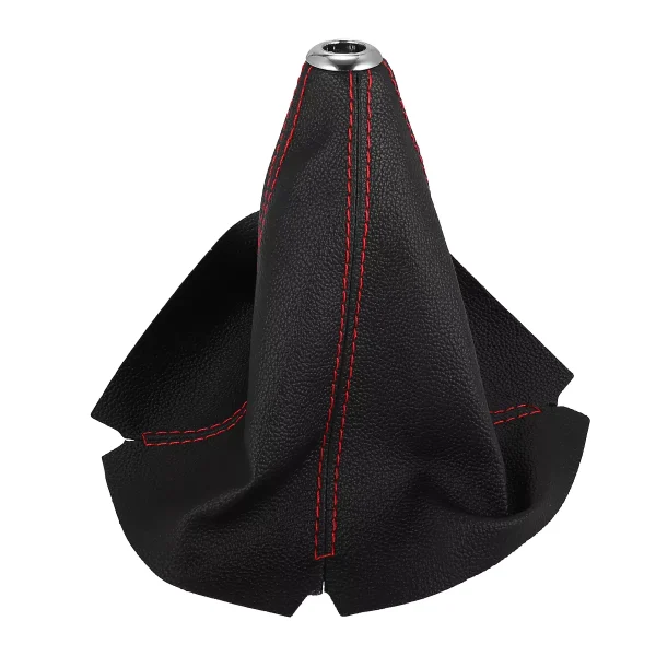 Unique Bargains Car Shift Boot Cover Universal Gear Shift Knob Boot Dust Cover Faux Leather