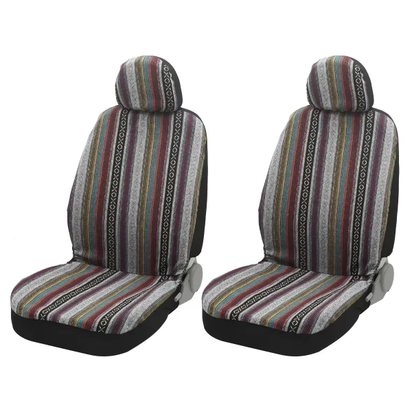 Unique Bargains Universal Front Car Seat Cover Kit Cloth Fabric