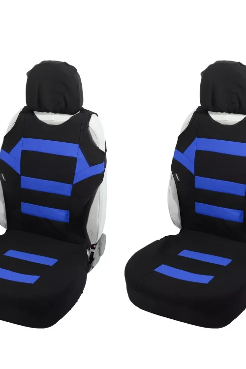 Unique Bargains Universal Front Car Seat Cushion Cover Blue 2Pcs